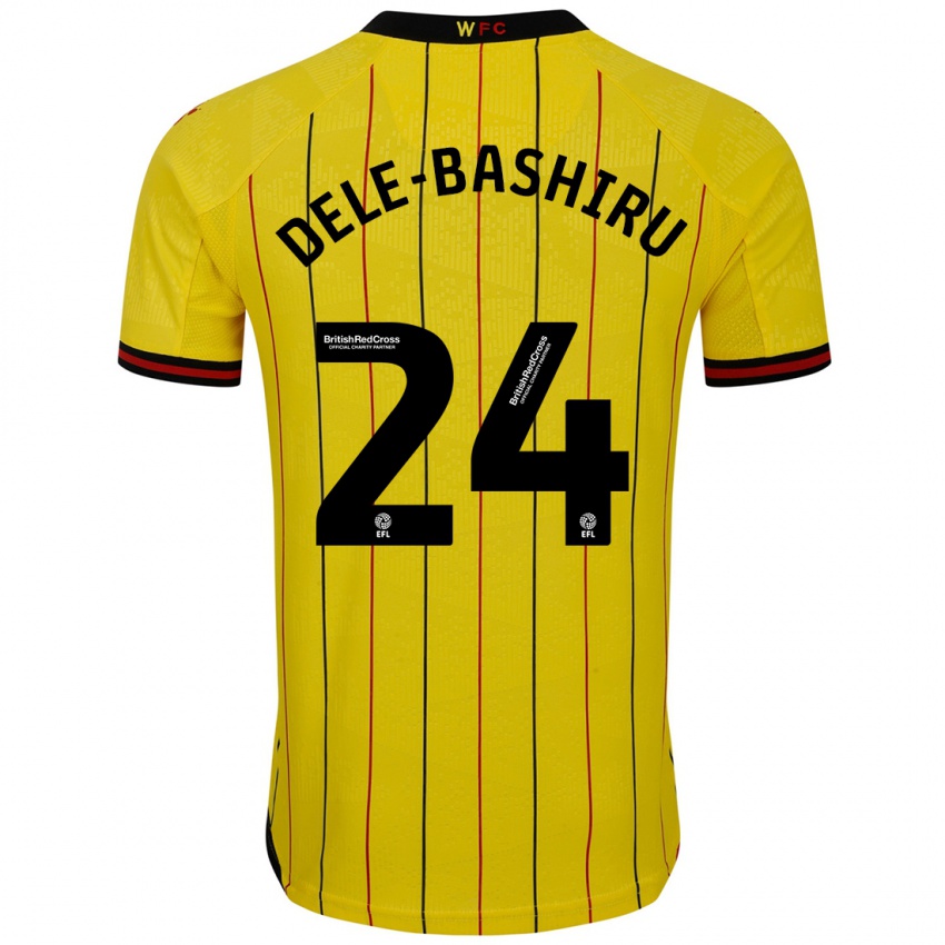 Kinderen Tom Dele-Bashiru #24 Geel Zwart Thuisshirt Thuistenue 2024/25 T-Shirt België