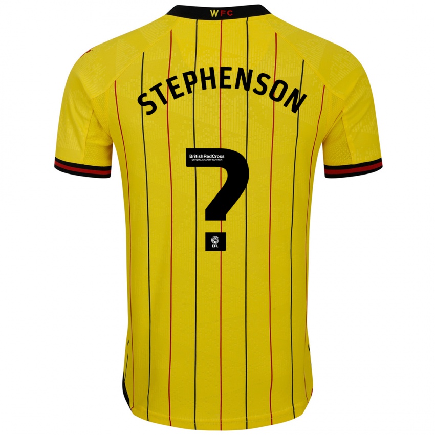 Kinderen Ollie Stephenson #0 Geel Zwart Thuisshirt Thuistenue 2024/25 T-Shirt België