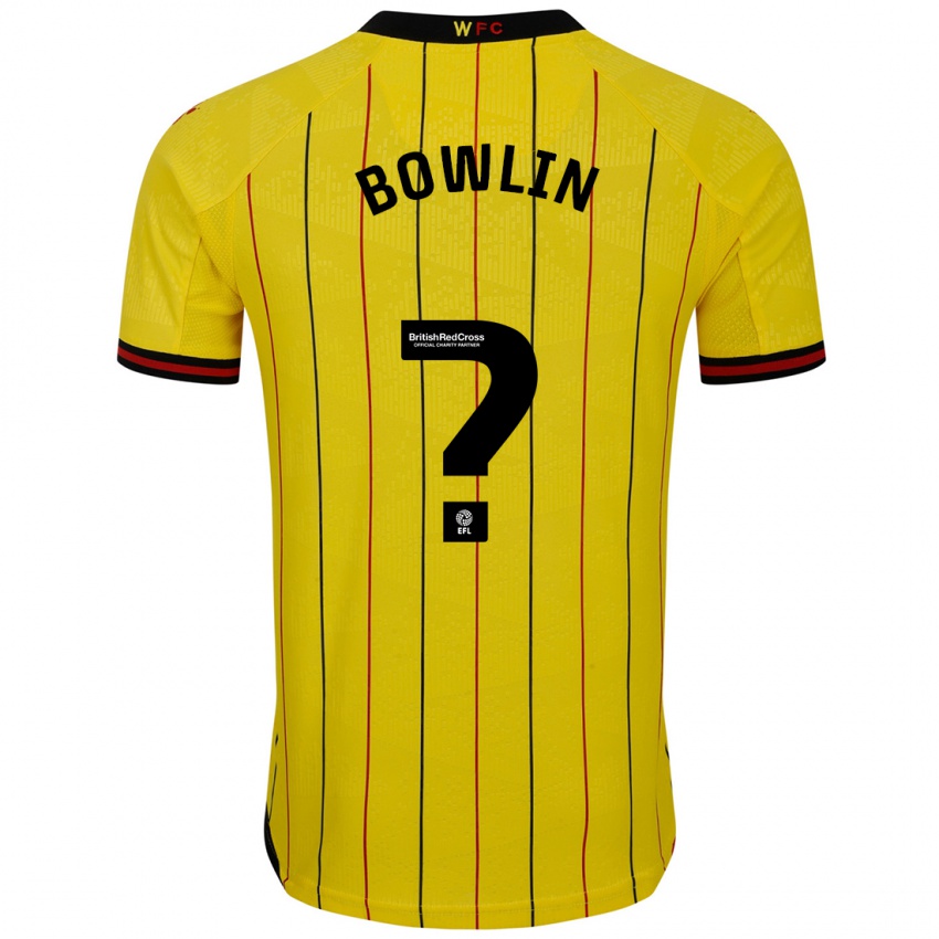 Kinderen Amani Bowlin #0 Geel Zwart Thuisshirt Thuistenue 2024/25 T-Shirt België