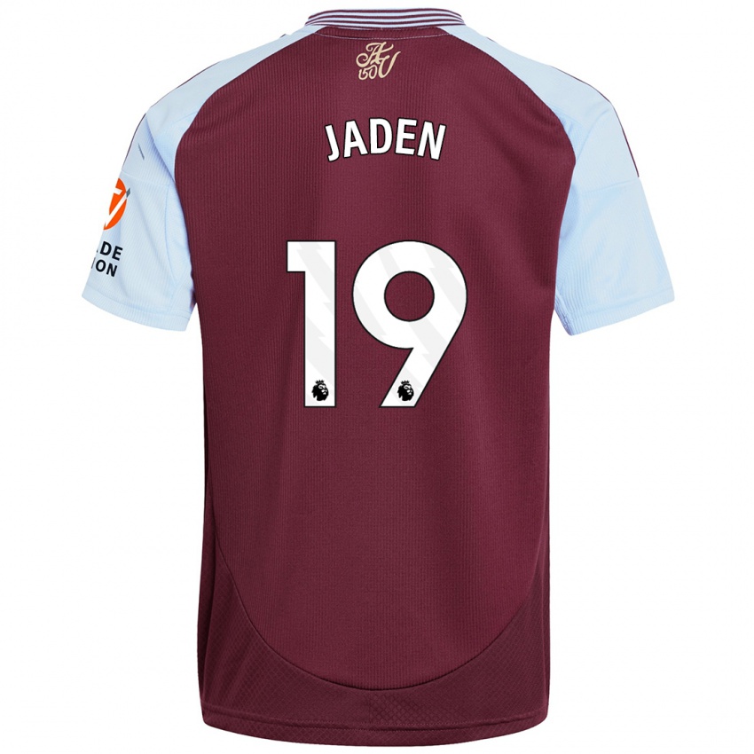 Enfant Maillot Jaden Philogene #19 Bordeaux Bleu Ciel Tenues Domicile 2024/25 T-Shirt Belgique