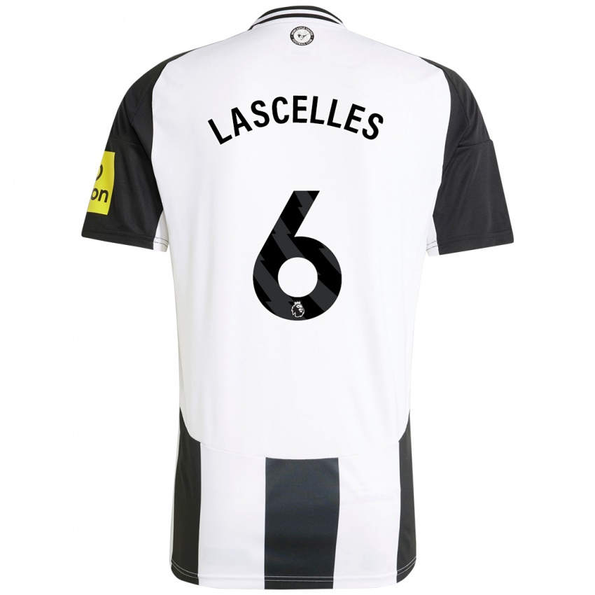 Kinderen Jamaal Lascelles #6 Wit Zwart Thuisshirt Thuistenue 2024/25 T-Shirt België