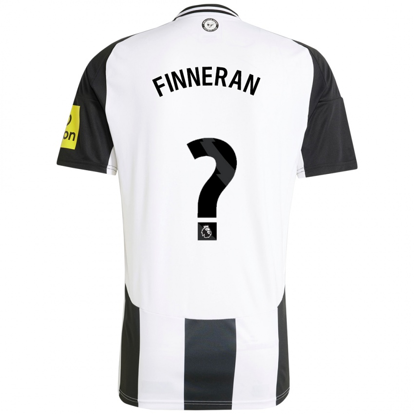 Enfant Maillot Rory Finneran #0 Blanc Noir Tenues Domicile 2024/25 T-Shirt Belgique