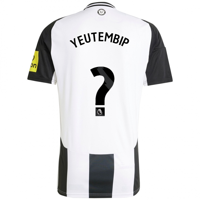 Enfant Maillot Lesecond Yeutembip #0 Blanc Noir Tenues Domicile 2024/25 T-Shirt Belgique