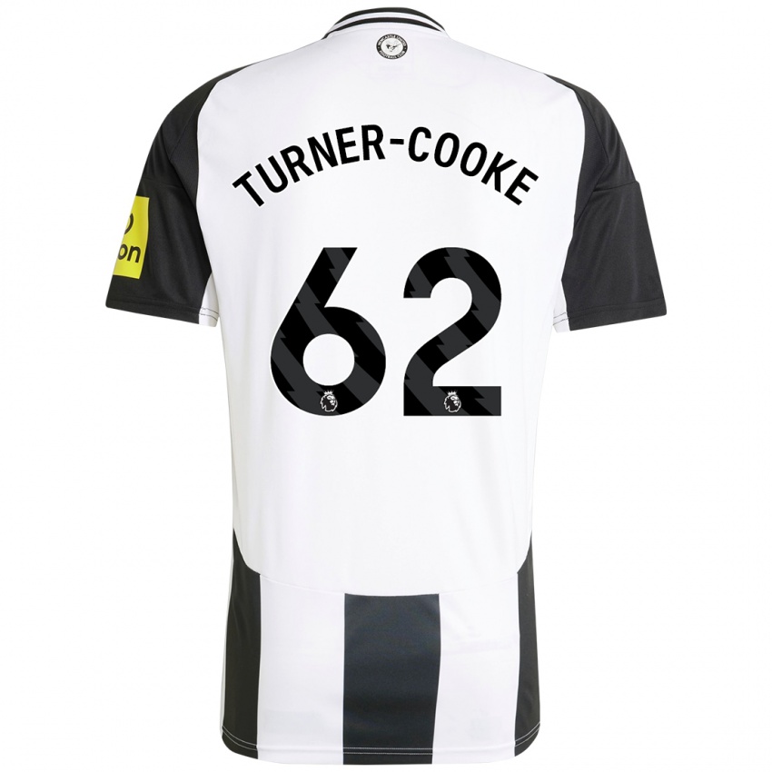 Enfant Maillot Jay Turner-Cooke #62 Blanc Noir Tenues Domicile 2024/25 T-Shirt Belgique