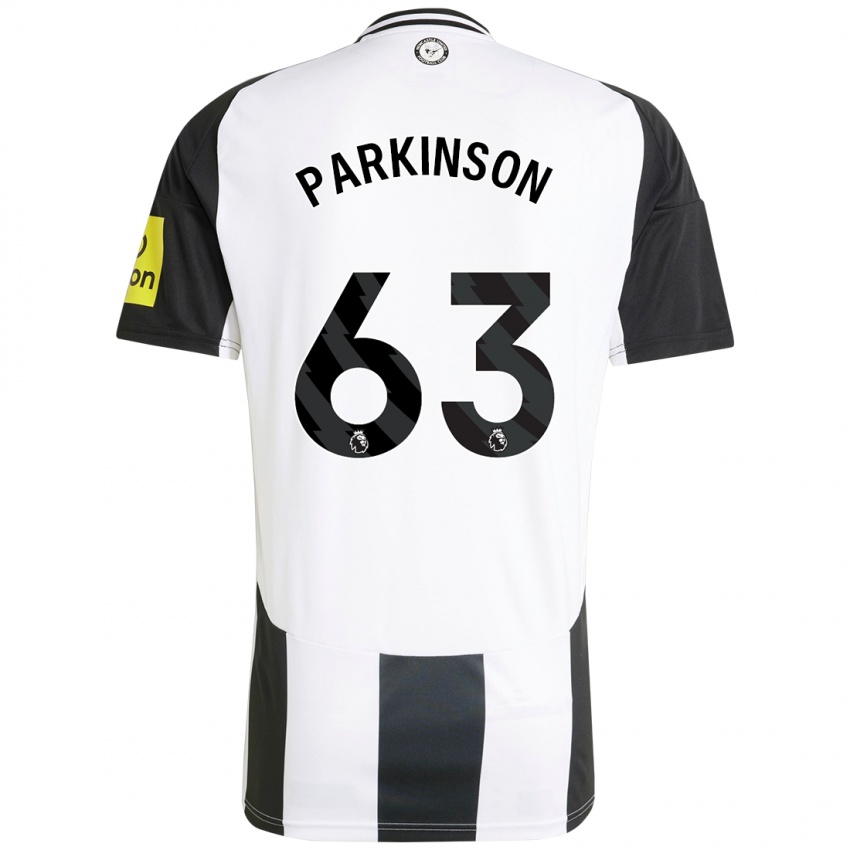 Kinderen Ben Parkinson #63 Wit Zwart Thuisshirt Thuistenue 2024/25 T-Shirt België