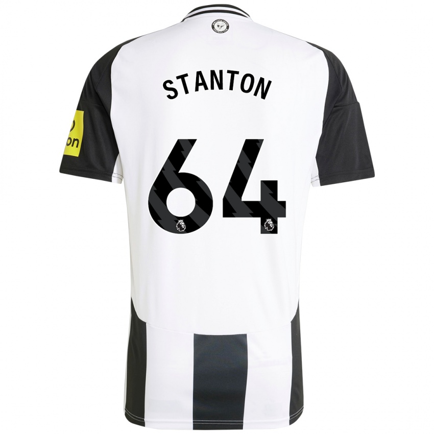 Kinderen Ellis Stanton #64 Wit Zwart Thuisshirt Thuistenue 2024/25 T-Shirt België