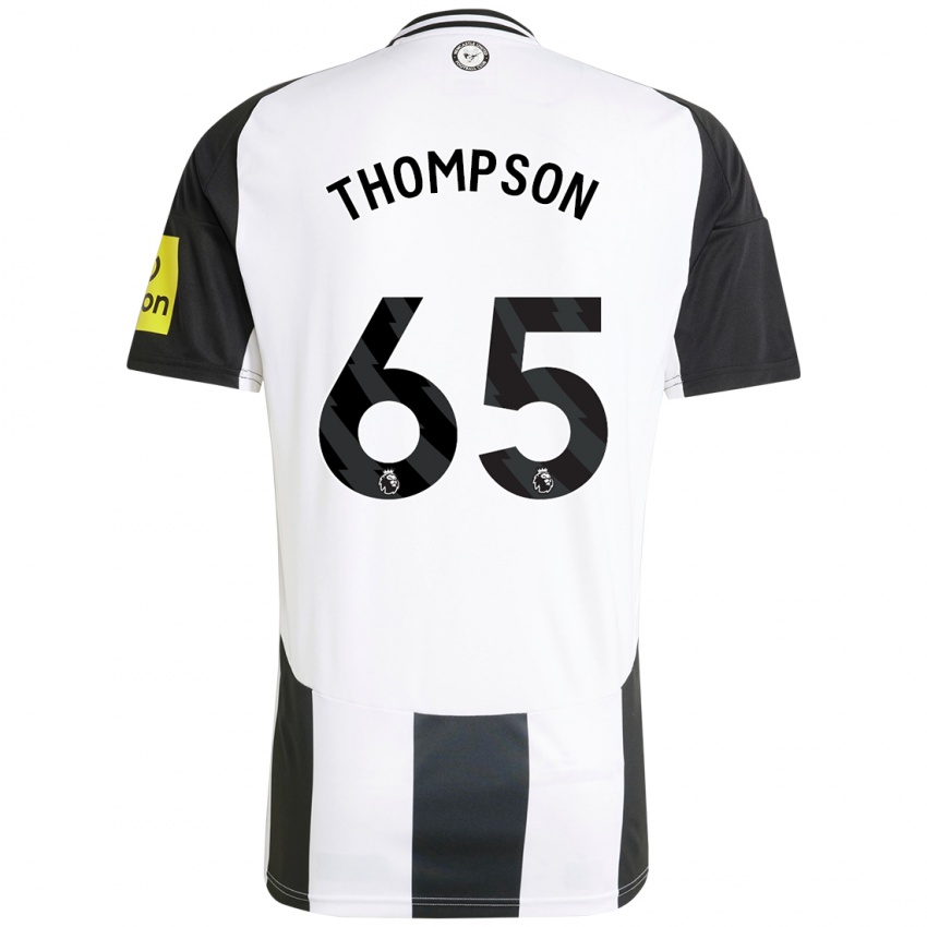 Kinderen Ciaran Thompson #65 Wit Zwart Thuisshirt Thuistenue 2024/25 T-Shirt België