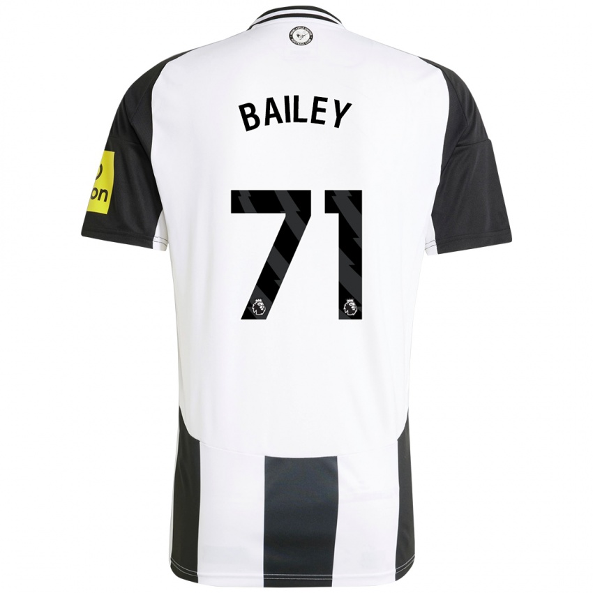 Kinderen Scott Bailey #71 Wit Zwart Thuisshirt Thuistenue 2024/25 T-Shirt België