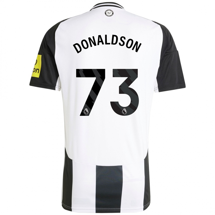 Enfant Maillot Josh Donaldson #73 Blanc Noir Tenues Domicile 2024/25 T-Shirt Belgique