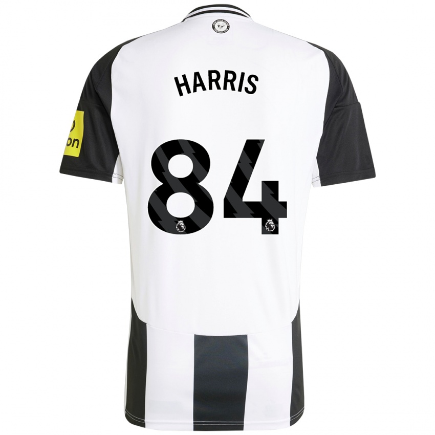 Kinderen Aidan Harris #84 Wit Zwart Thuisshirt Thuistenue 2024/25 T-Shirt België