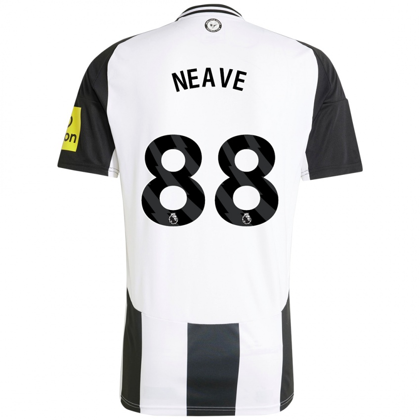 Kinderen Sean Neave #88 Wit Zwart Thuisshirt Thuistenue 2024/25 T-Shirt België