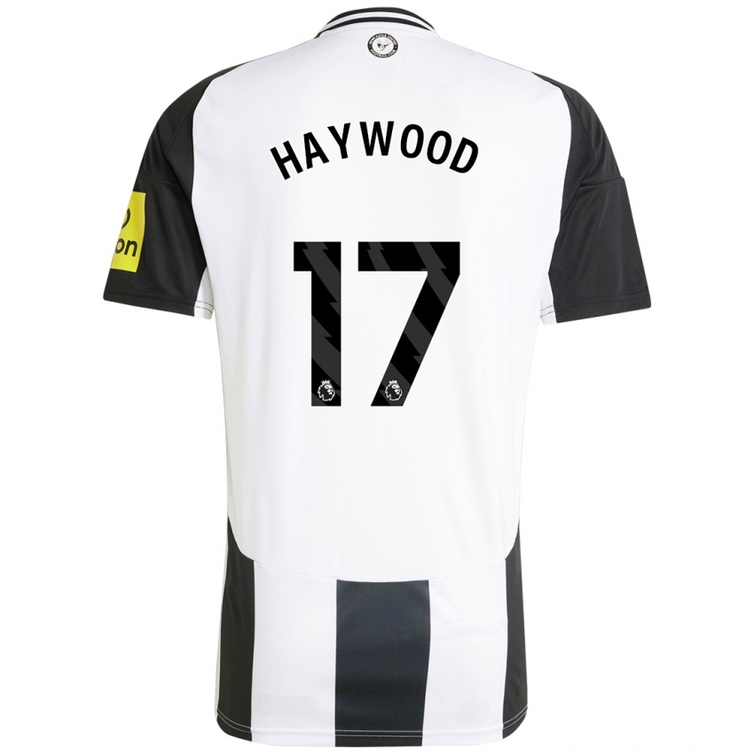 Enfant Maillot Sophie Haywood #17 Blanc Noir Tenues Domicile 2024/25 T-Shirt Belgique