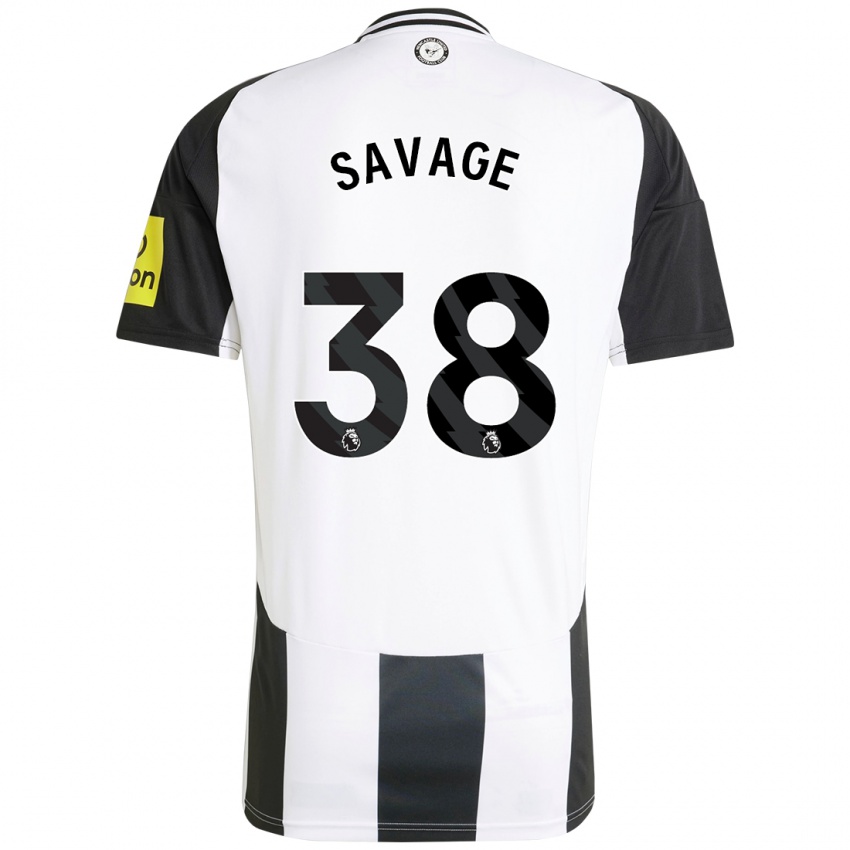 Kinderen Remi Savage #38 Wit Zwart Thuisshirt Thuistenue 2024/25 T-Shirt België