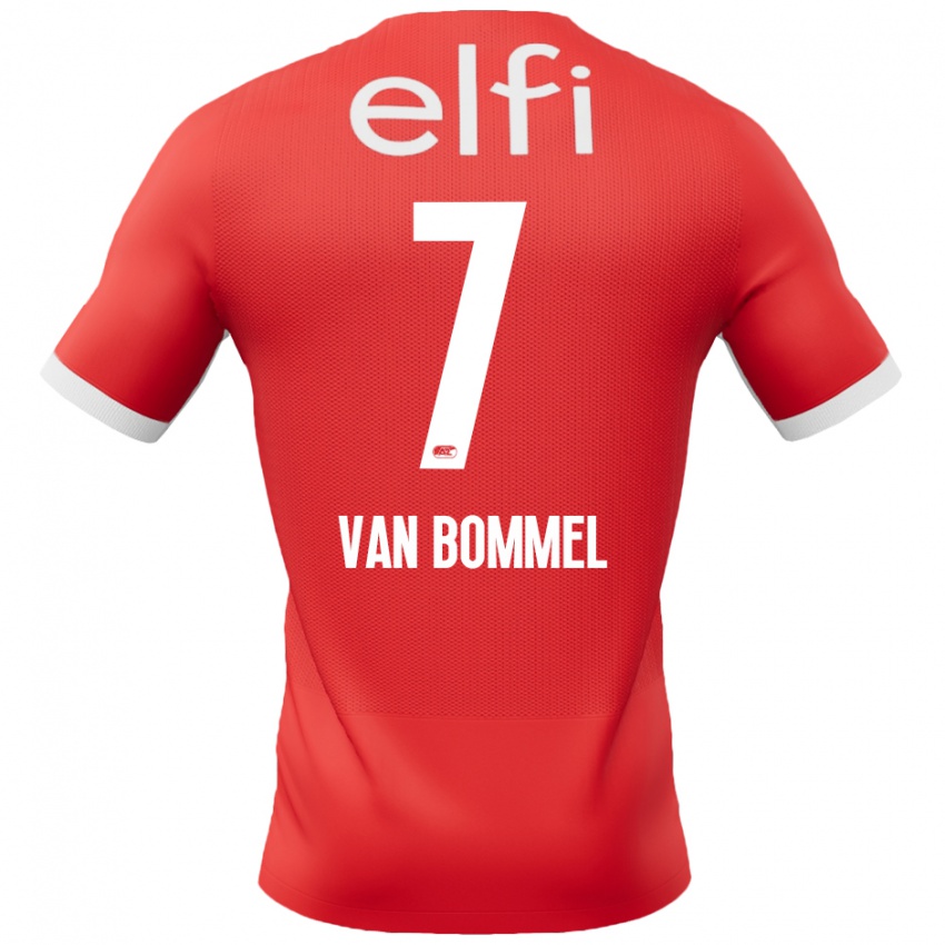 Kinder Ruben Van Bommel #7 Rot Weiß Heimtrikot Trikot 2024/25 T-Shirt Belgien