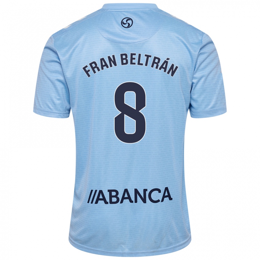 Kinderen Fran Beltrán #8 Hemelsblauw Thuisshirt Thuistenue 2024/25 T-Shirt België