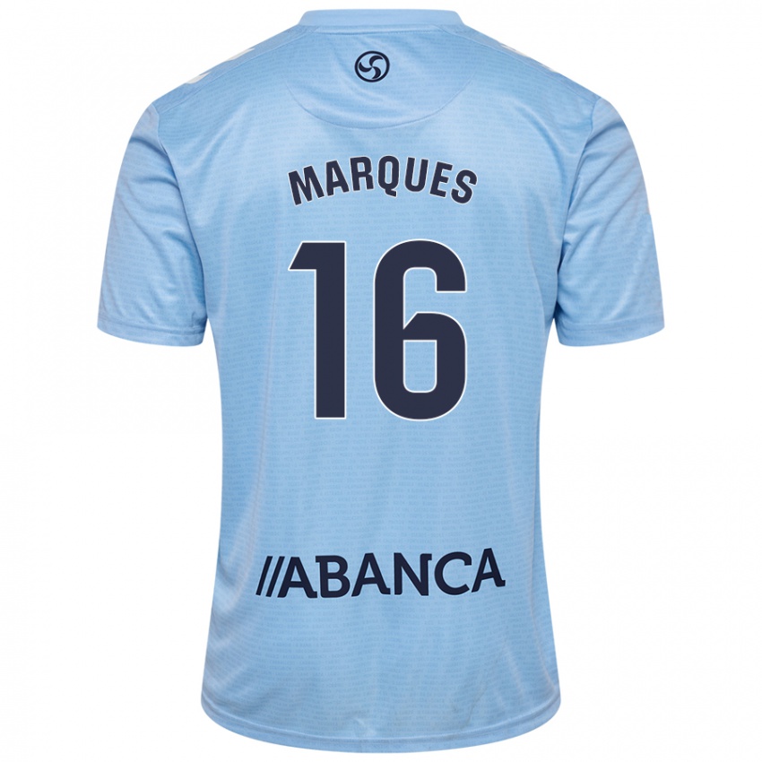 Enfant Maillot 
Jailson Marques Siqueira #16 Bleu Ciel Tenues Domicile 2024/25 T-Shirt Belgique