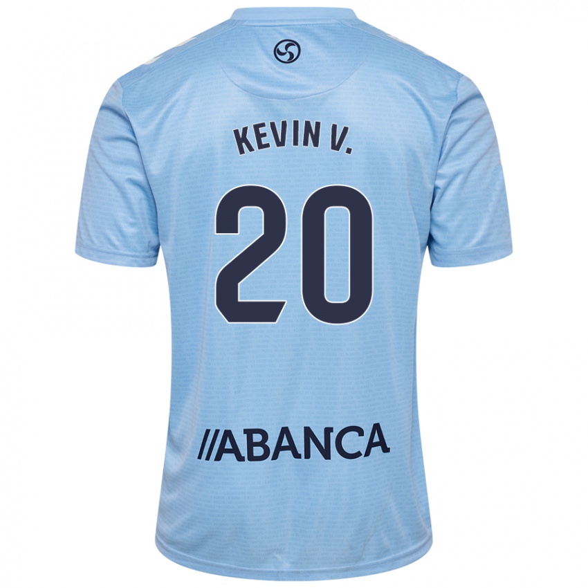 Kinderen Kevin Vázquez #20 Hemelsblauw Thuisshirt Thuistenue 2024/25 T-Shirt België