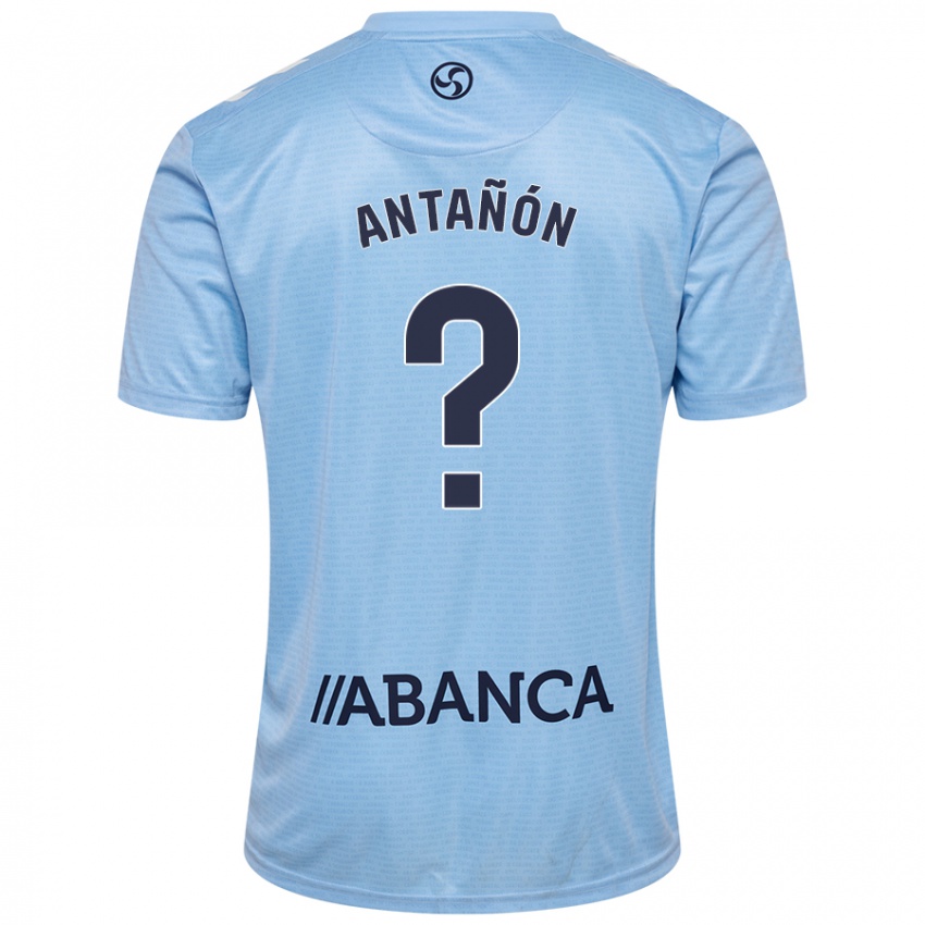 Enfant Maillot Andrés Antañón #0 Bleu Ciel Tenues Domicile 2024/25 T-Shirt Belgique