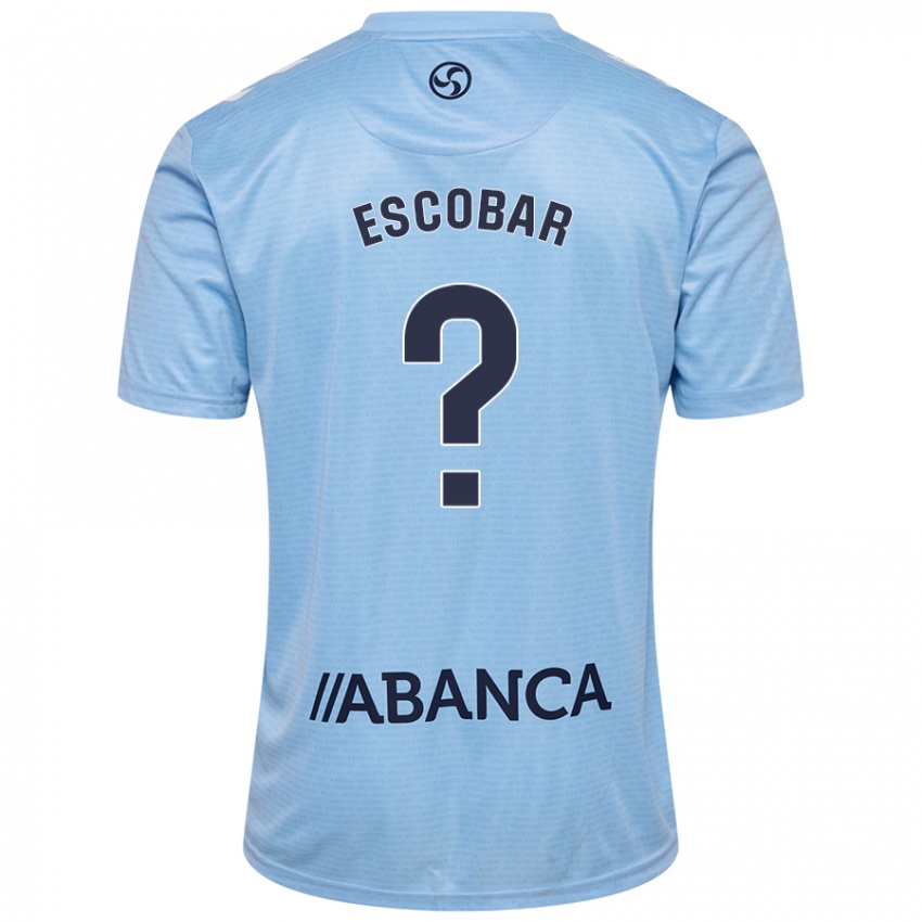 Kinder Jordi Escobar #0 Himmelblau Heimtrikot Trikot 2024/25 T-Shirt Belgien