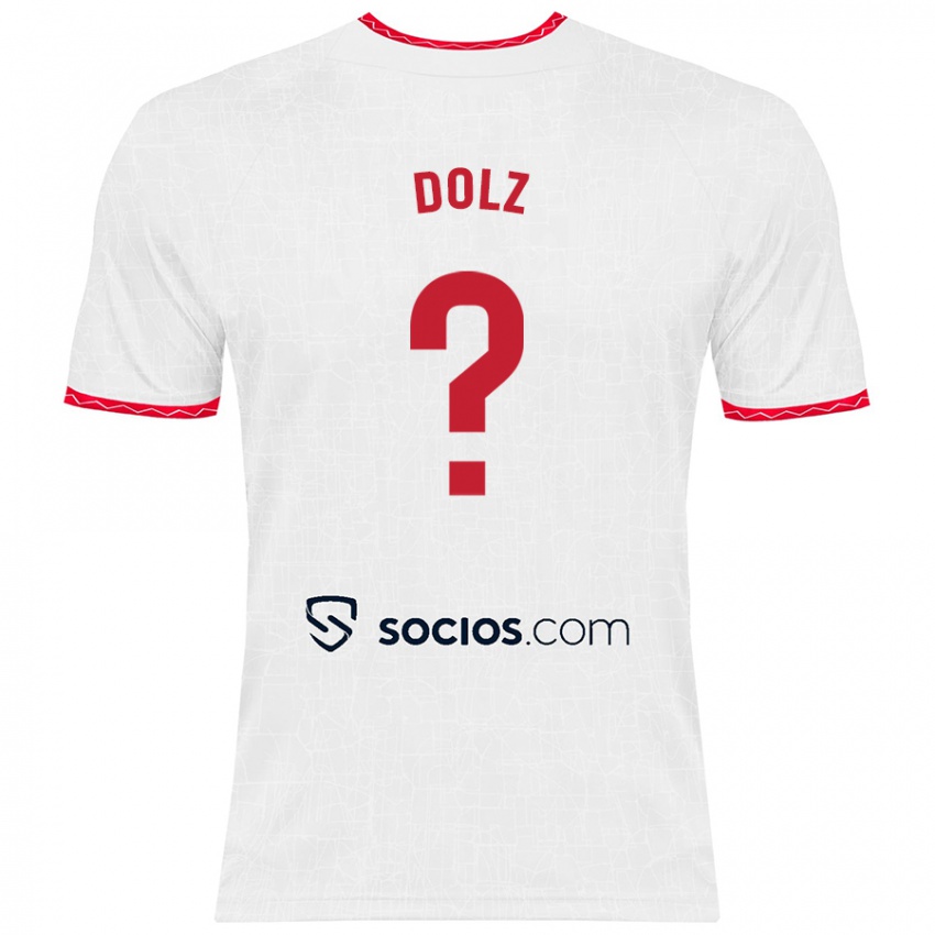 Kinder Marc Dolz #0 Weiß Rot Heimtrikot Trikot 2024/25 T-Shirt Belgien