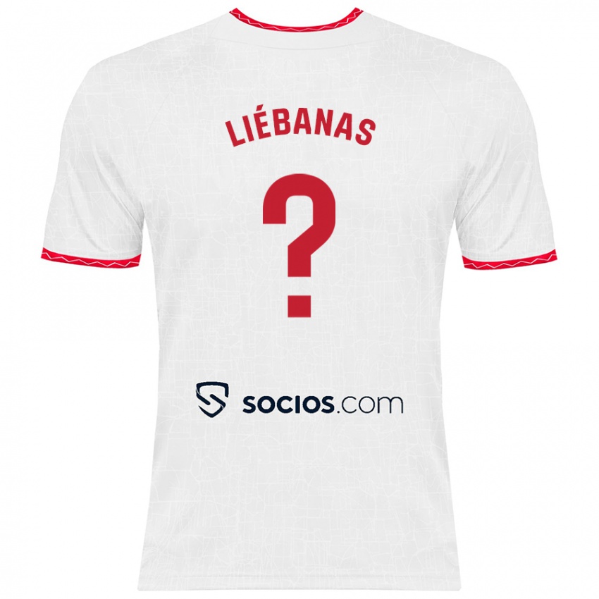 Enfant Maillot José Manuel Liébanas #0 Blanc Rouge Tenues Domicile 2024/25 T-Shirt Belgique