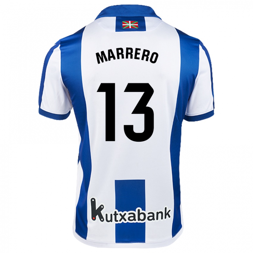 Kinderen Unai Marrero #13 Wit Blauw Thuisshirt Thuistenue 2024/25 T-Shirt België