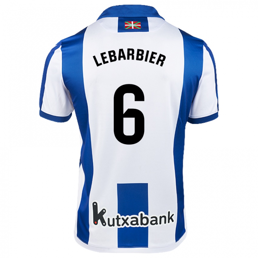 Kinderen Alex Lebarbier #6 Wit Blauw Thuisshirt Thuistenue 2024/25 T-Shirt België