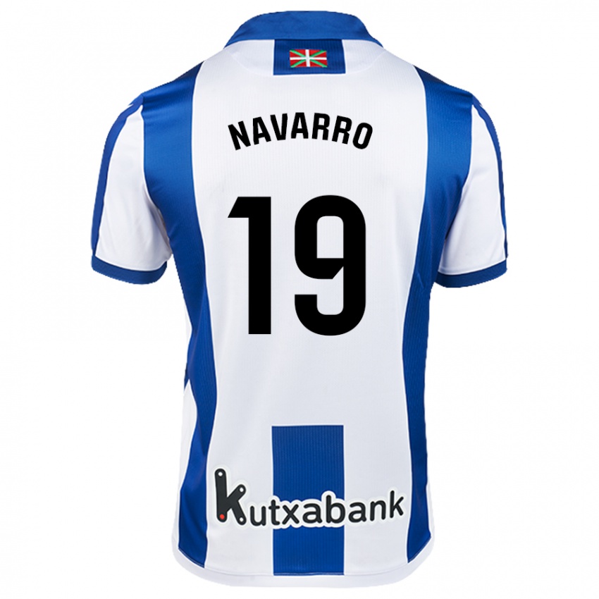 Kinderen Lorena Navarro #19 Wit Blauw Thuisshirt Thuistenue 2024/25 T-Shirt België