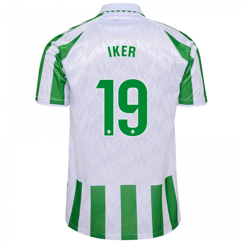 Kinder Iker Losada #19 Grün Weiße Streifen Heimtrikot Trikot 2024/25 T-Shirt Belgien