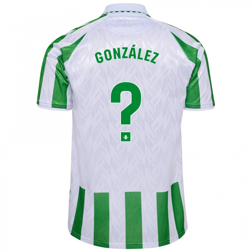 Kinder Manu González #0 Grün Weiße Streifen Heimtrikot Trikot 2024/25 T-Shirt Belgien