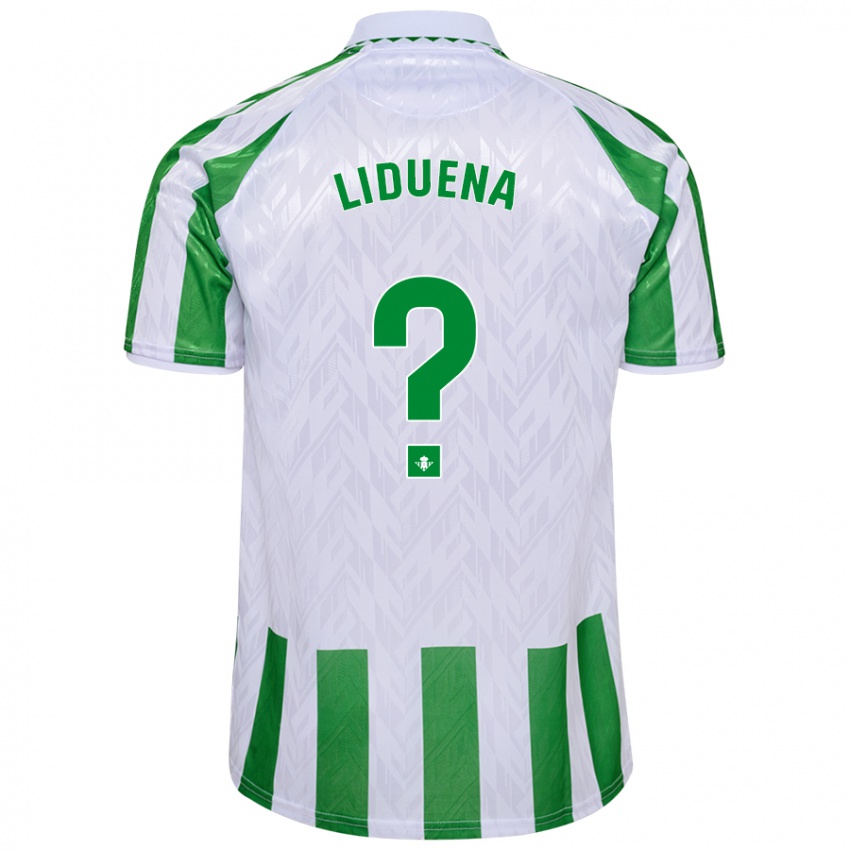 Kinder Rubén Lidueña #0 Grün Weiße Streifen Heimtrikot Trikot 2024/25 T-Shirt Belgien