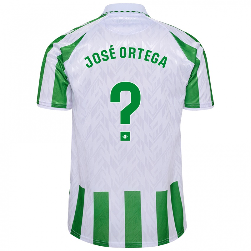 Kinder José Ortega #0 Grün Weiße Streifen Heimtrikot Trikot 2024/25 T-Shirt Belgien