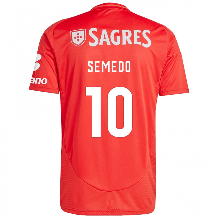 Enfant Maillot Andreson Semedo #10 Rouge Blanc Tenues Domicile 2024/25 T-Shirt Belgique