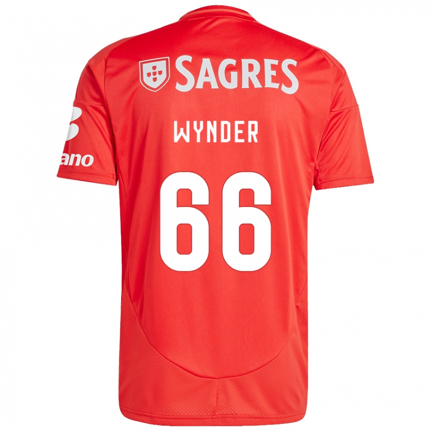 Enfant Maillot Joshua Wynder #66 Rouge Blanc Tenues Domicile 2024/25 T-Shirt Belgique