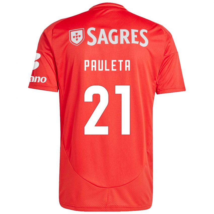 Kinderen Pauleta #21 Rood Wit Thuisshirt Thuistenue 2024/25 T-Shirt België