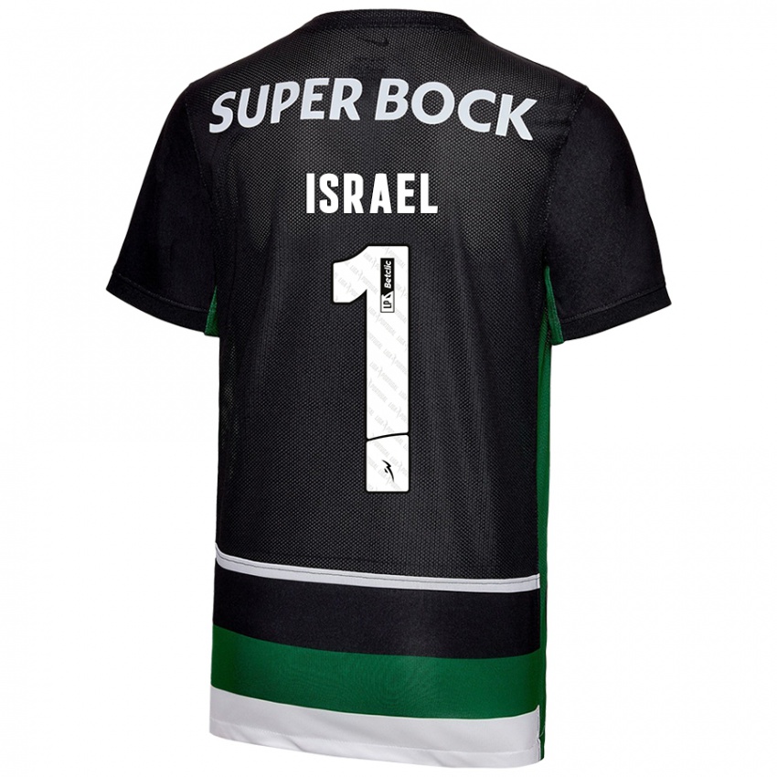 Kinderen Franco Israel #1 Zwart Wit Groen Thuisshirt Thuistenue 2024/25 T-Shirt België