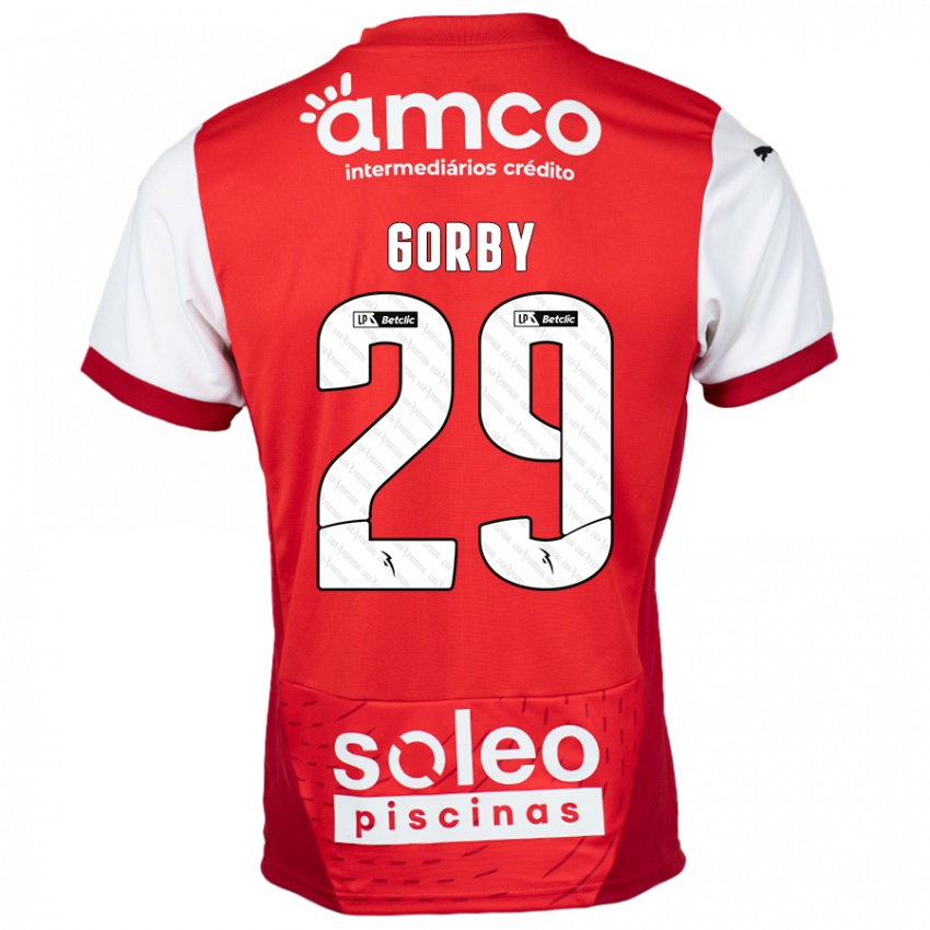 Kinderen Gorby #29 Rood Wit Thuisshirt Thuistenue 2024/25 T-Shirt België