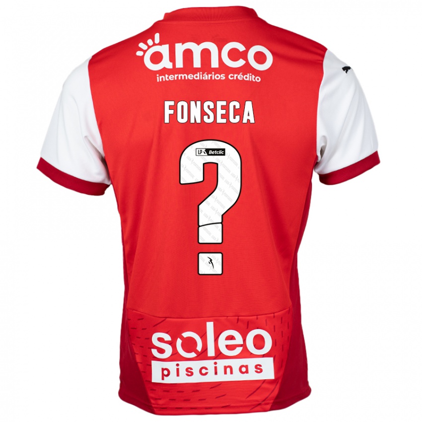 Kinderen Diogo Fonseca #0 Rood Wit Thuisshirt Thuistenue 2024/25 T-Shirt België