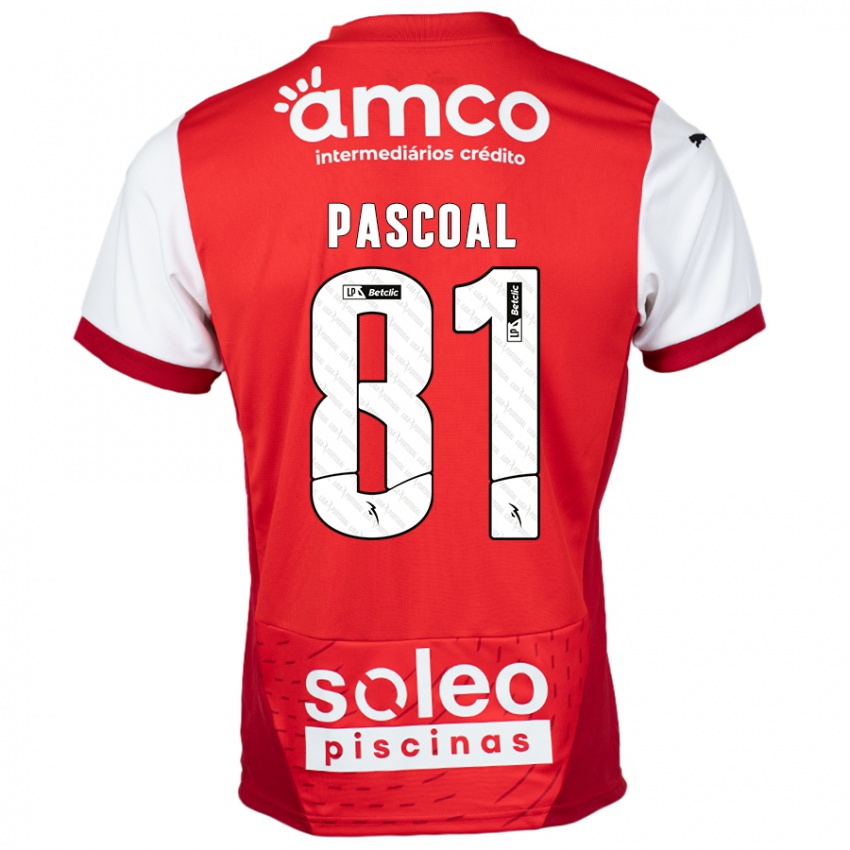 Kinderen Fodé Pascoal #81 Rood Wit Thuisshirt Thuistenue 2024/25 T-Shirt België