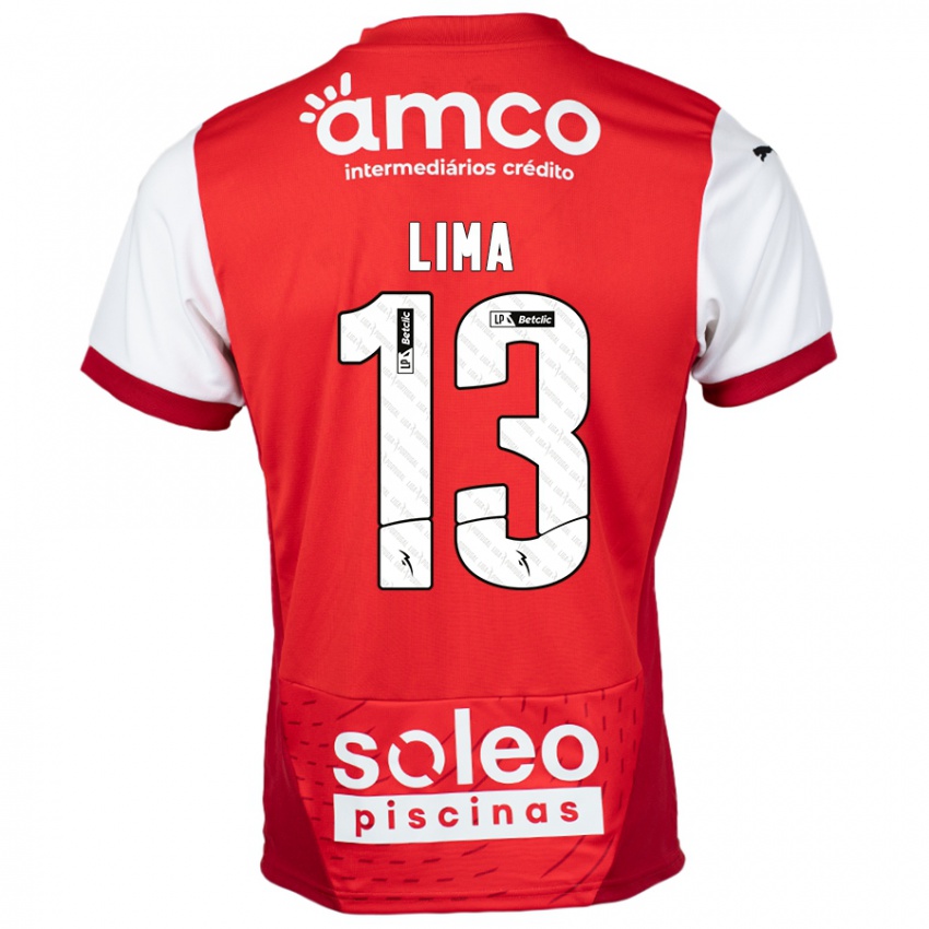 Kinderen Aline Lima #13 Rood Wit Thuisshirt Thuistenue 2024/25 T-Shirt België