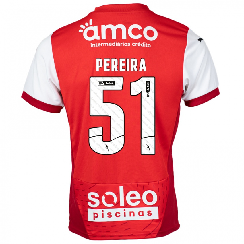 Kinderen Evy Pereira #51 Rood Wit Thuisshirt Thuistenue 2024/25 T-Shirt België