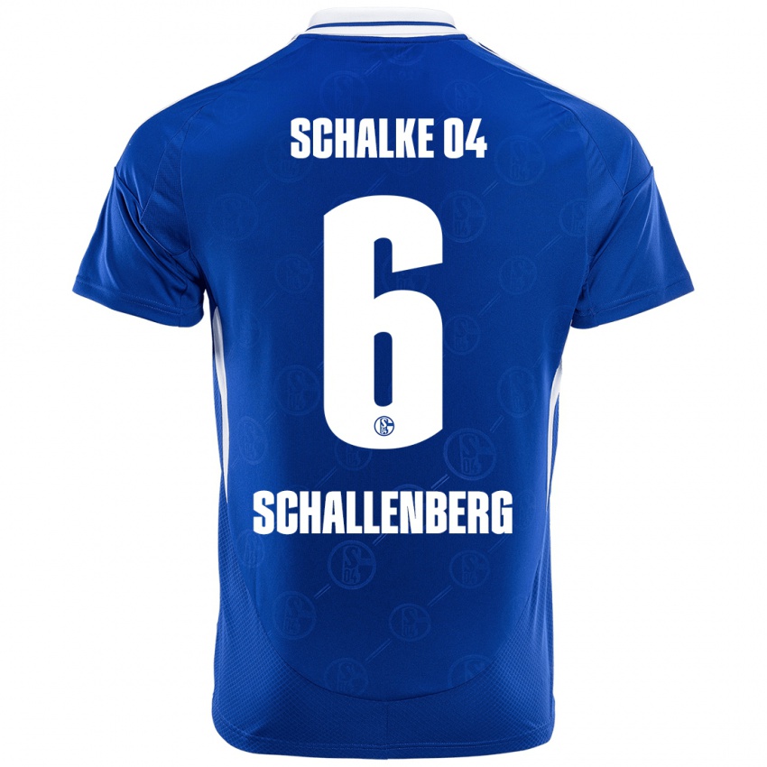 Enfant Maillot Ron Schallenberg #6 Bleu Royal Tenues Domicile 2024/25 T-Shirt Belgique