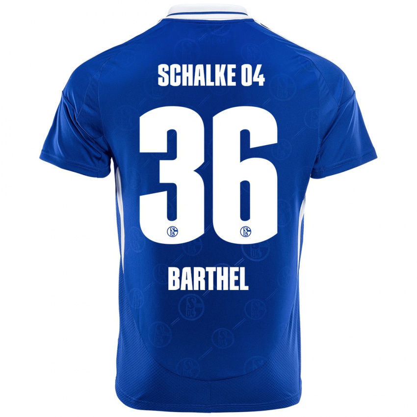 Kinder Niklas Barthel #36 Königsblau Heimtrikot Trikot 2024/25 T-Shirt Belgien