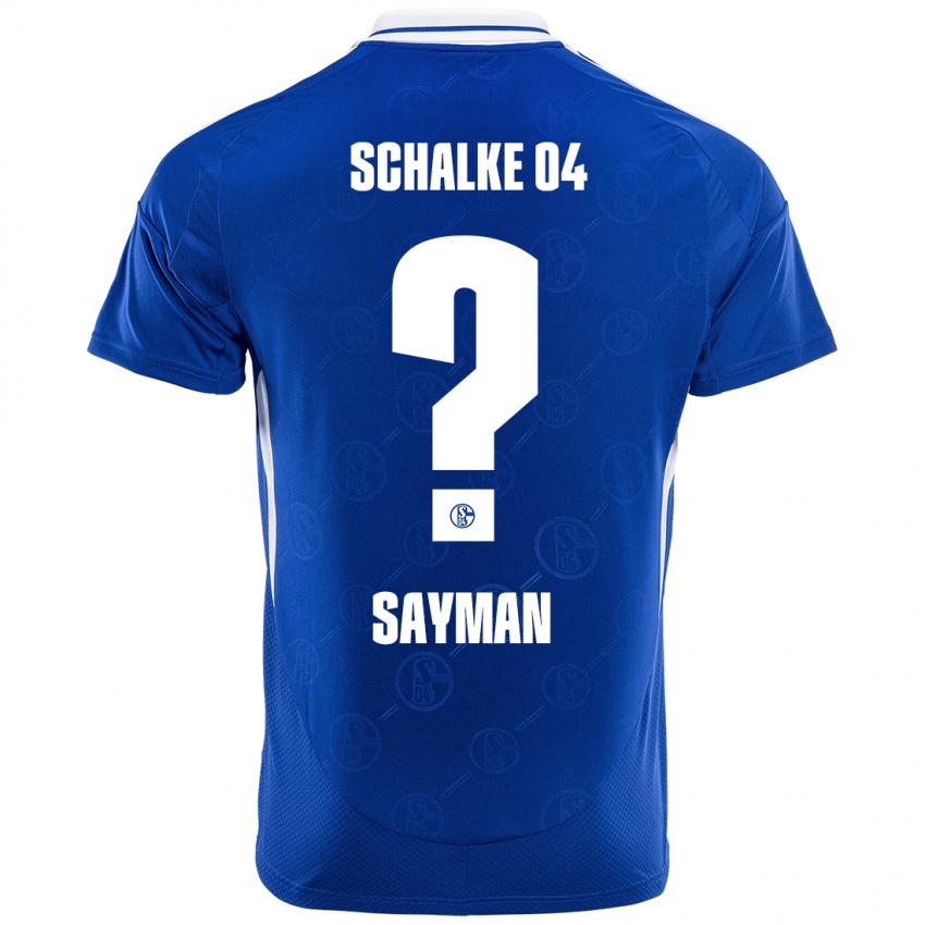 Enfant Maillot Kayhan Sayman #0 Bleu Royal Tenues Domicile 2024/25 T-Shirt Belgique