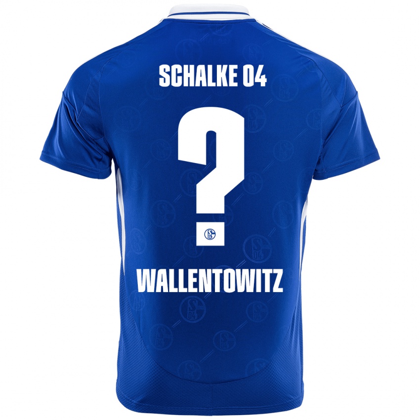 Enfant Maillot Mika Wallentowitz #0 Bleu Royal Tenues Domicile 2024/25 T-Shirt Belgique