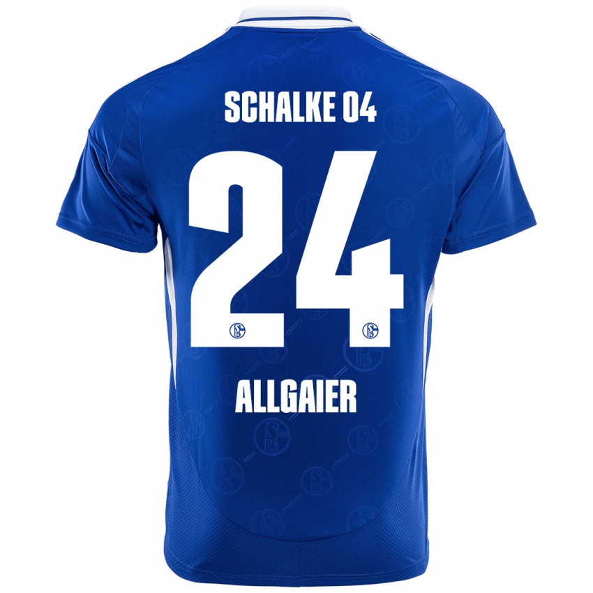 Enfant Maillot Felix Allgaier #24 Bleu Royal Tenues Domicile 2024/25 T-Shirt Belgique