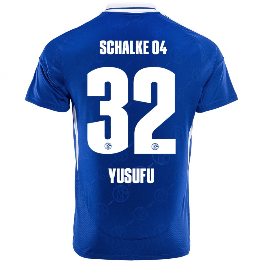 Enfant Maillot Faaris Yusufu #32 Bleu Royal Tenues Domicile 2024/25 T-Shirt Belgique