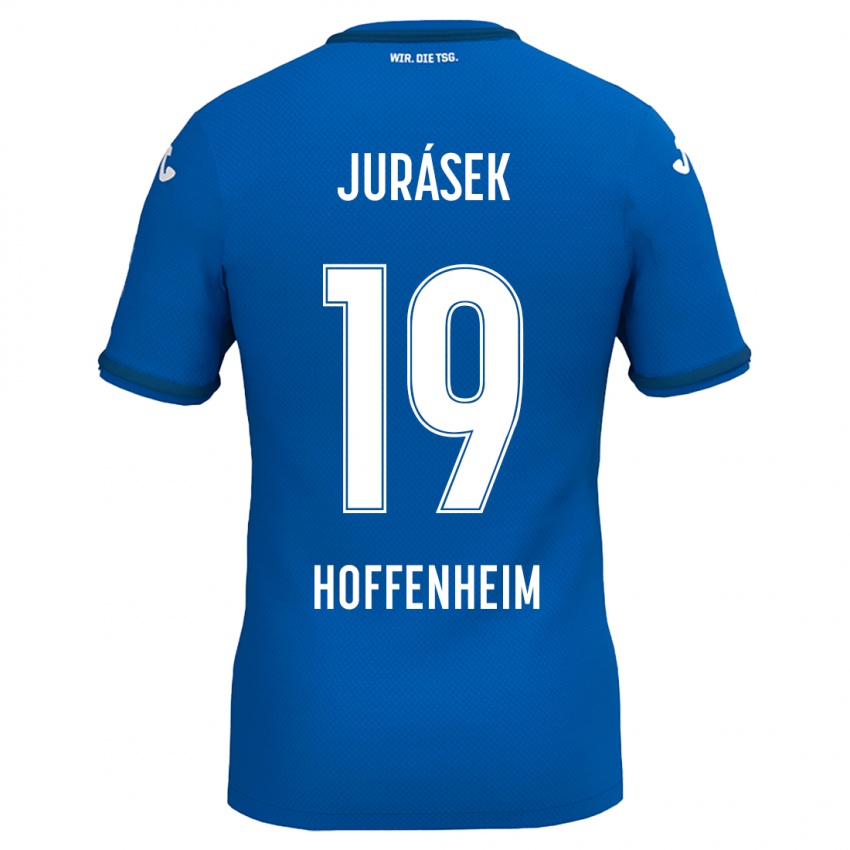 Kinder David Jurásek #19 Königsblau Heimtrikot Trikot 2024/25 T-Shirt Belgien