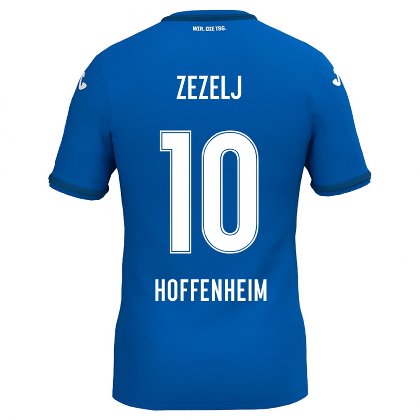 Kinder Neno Zezelj #10 Königsblau Heimtrikot Trikot 2024/25 T-Shirt Belgien