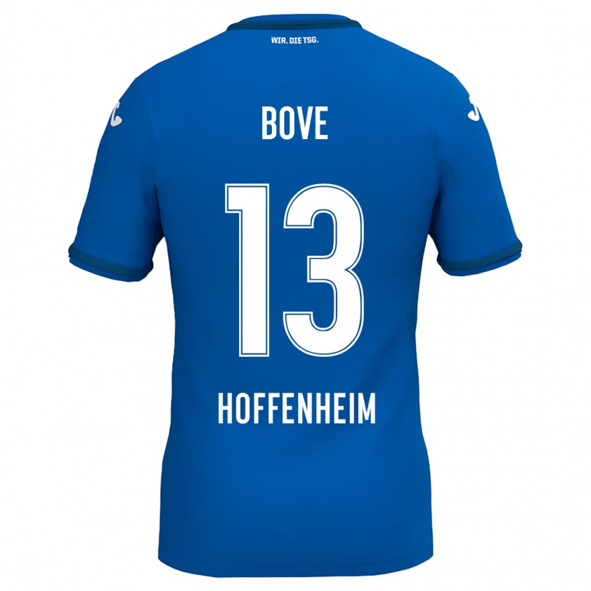 Kinder Nevio Bove #13 Königsblau Heimtrikot Trikot 2024/25 T-Shirt Belgien